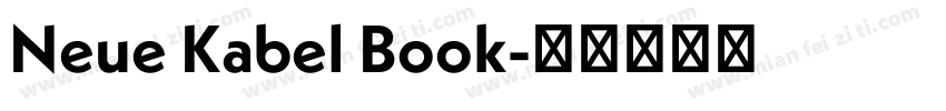 Neue Kabel Book字体转换